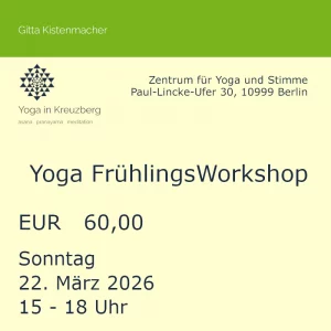 Ticket YOGA FrühlingsWorkshop