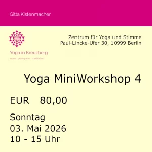 Ticket YOGA MiniWorkshop 4